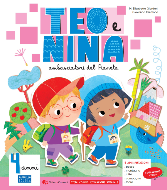 Teo e Nina 4 anni raffaello