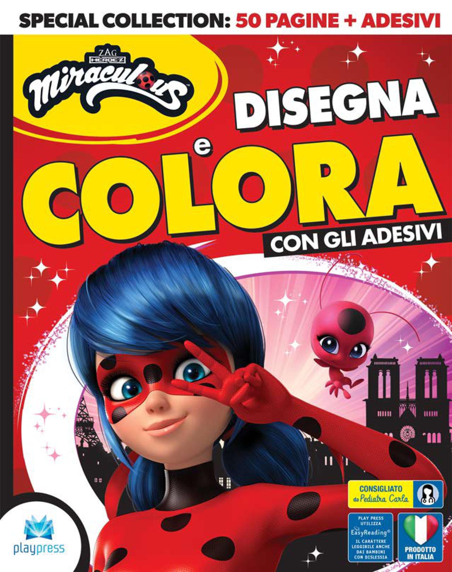 Miraculous - Disegna e Colora con gli adesivi PlayPress