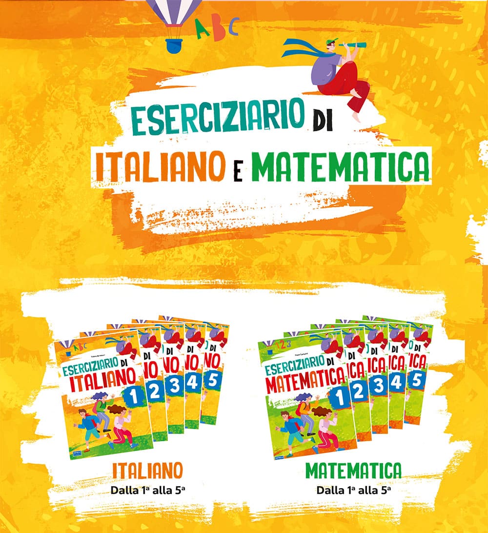 Eserciziario di Ita 4 + Mat 4 PACK Raffaello Libri