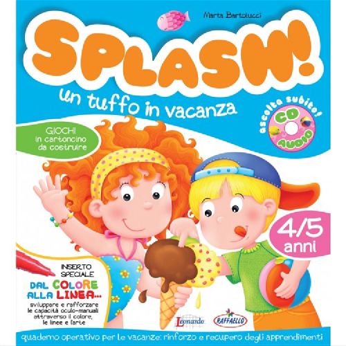 SPLASH VACANZE 4/5 ANNI + CD Raffaello Libri